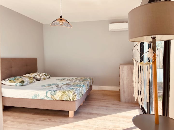Chambre cocooning avec lit double